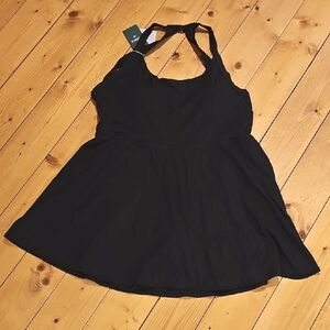 Elegant Black HALARA Women's Dress With Built in Shorts.